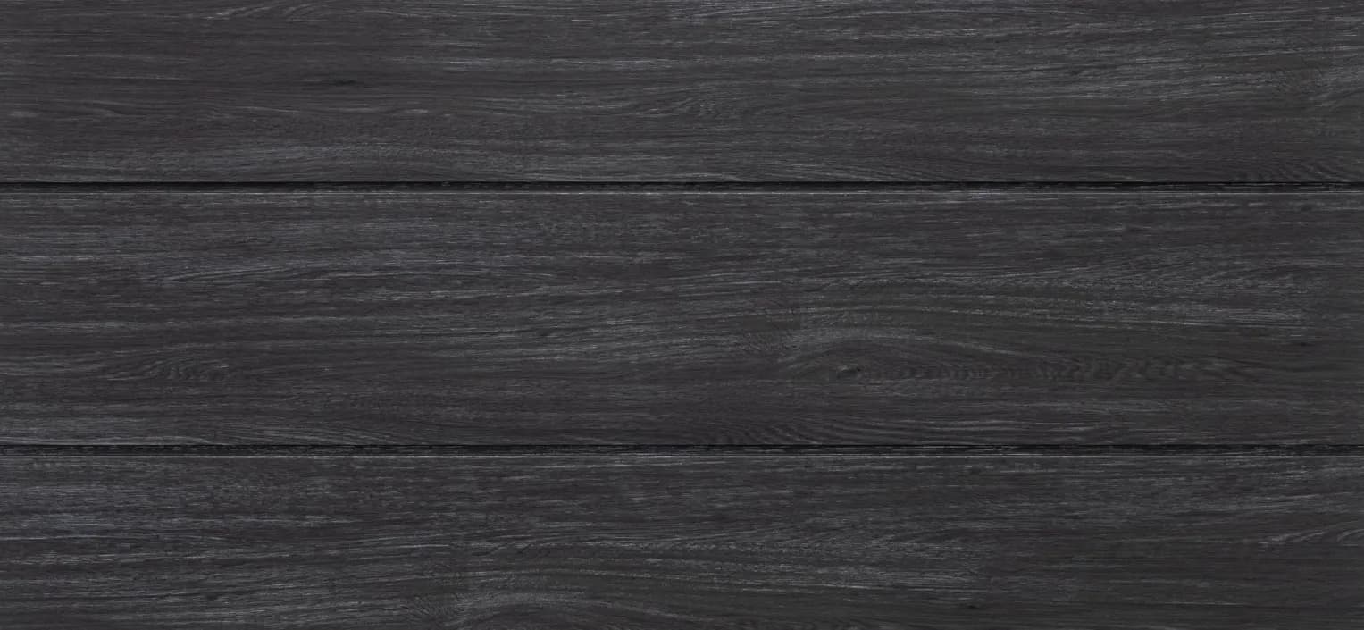 Gevelbekleding sponningdeel 190 - Zwart Eiken vooraanzicht